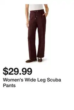Belk Women's Wide Leg Scuba Pants offer