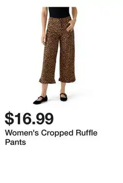 Belk Women's Cropped Ruffle Pants offer