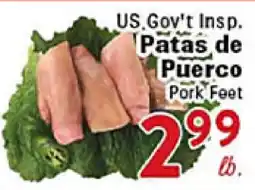 Rio Valley Market US.Gov't Insp. Patas de Puerto offer
