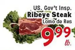 Rio Valley Market US. Gov't Insp. Ribeye Steak offer