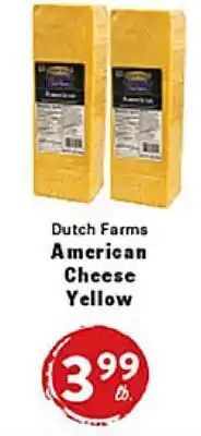 Rio Valley Market Dutch Farms American Cheese Yellow offer