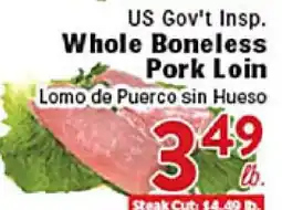 Rio Valley Market US Gov't Insp. Whole Boneless Pork Loin offer