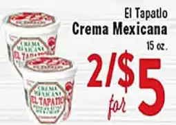 Rio Valley Market El Tapatio Crema Mexicana offer
