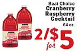 Rio Valley Market Best Choice Cranberry Raspberry Cocktail offer