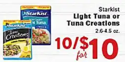 Rio Valley Market Starkist Light Tuna or Tuna Creations offer