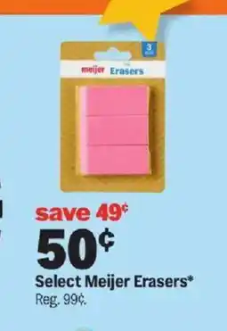 Meijer Select Meijer Erasers offer