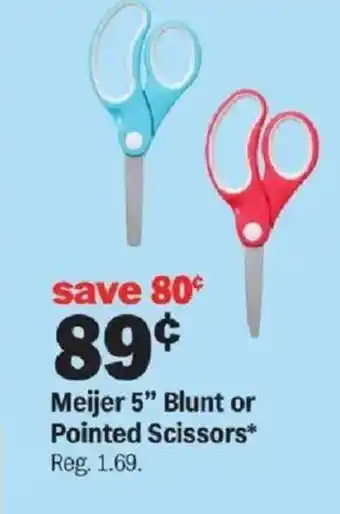 Meijer 5" Blunt or Pointed Scissors