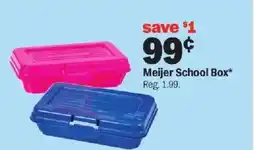 Meijer Meijer School Box offer