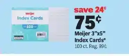 Meijer Meijer 3"x5" Index Cards offer