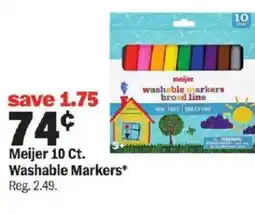 Meijer Meijer 10 Ct. Washable Markers offer