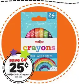 Meijer Meijer 24 Ct. Crayons offer