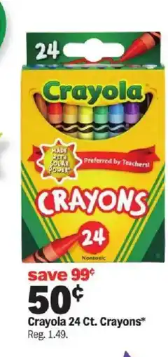 Meijer Crayola 24 Ct. Crayons offer