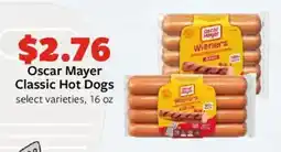 Fareway Oscar Mayer Classic Hot Dogs offer
