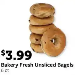 Fareway Bakery Fresh Unsliced Bagels offer