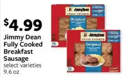 Fareway Jimmy Dean Fully Cooked Breakfast Sausage offer