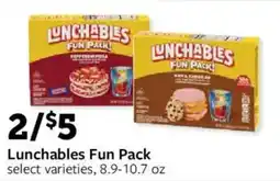 Fareway Lunchables Fun Pack offer