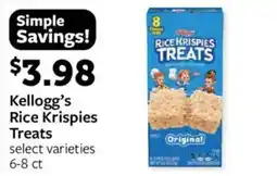 Fareway Kellogg's Rice Krispies Treats offer
