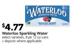 Fareway Waterloo Sparkling Water offer