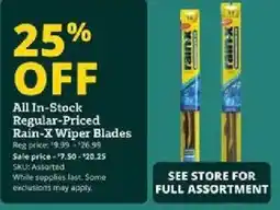 Rural King Rain-X Wiper Blades offer