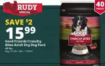 Rural King Good Friends Crunchy Bites Adult Dry Dog Food offer