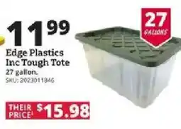 Rural King Edge Plastics Inc Tough Tote offer