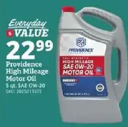 Rural King Providence High Mileage Motor Oil offer