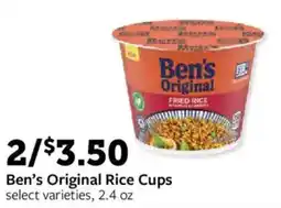 Fareway Ben's Original Rice Cups offer