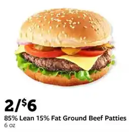Fareway 85% Lean 15% Fat Ground Beef Patties offer