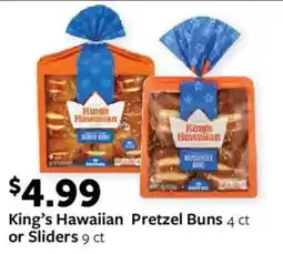 Fareway King's Hawaiian Pretzel Buns offer