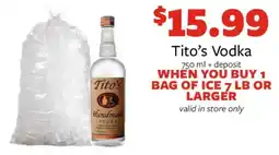 Fareway Tito's Vodka offer