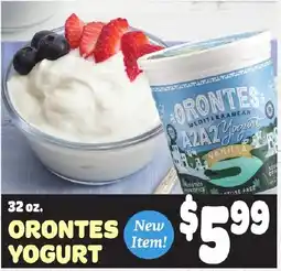 Gristedes Orontes Yogurt offer