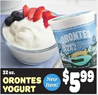 Gristedes Orontes Yogurt offer