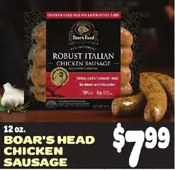 Gristedes Boar's Head Chicken Sausage offer