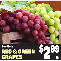 Gristedes Seedless Red & Green Grapes offer