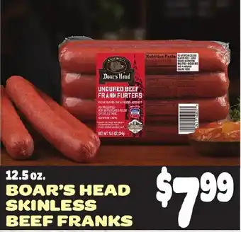 Gristedes Boar's Head Skinless Beef Franks offer
