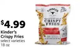Fareway Kinder's Crispy Fries offer