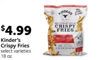 Fareway Kinder's Crispy Fries offer