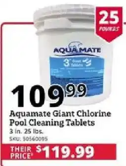 Rural King Aquamate giant chlorine pool cleaning tablets offer