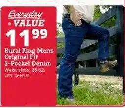 Rural King Rural King Men's Original Fit 5-Pocket Denim offer