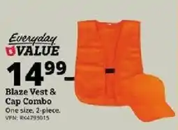 Rural King Blaze Vest & Cap Combo offer
