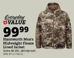 Rural King Huntworth Men's Midweight Fleece Lined Jacket offer
