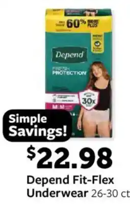 Fareway Depend Fit-Flex Underwear offer