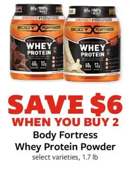 Fareway Body Fortress Whey Protein Powder offer