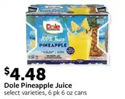 Fareway Dole Pineapple Juice offer