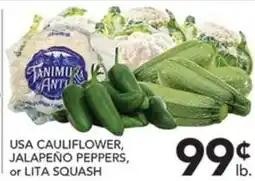 Pete's Fresh Market Tanima Antioxidant USA Cauliflower, Jalapeño Peppers, or Lita Squash offer
