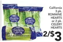 Pete's Fresh Market Tanimura & Antle romaine hearts or celery hearts offer