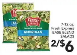 Pete's Fresh Market Fresh Express base blend salads offer