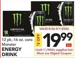 Pete's Fresh Market Monster Energy Drink offer