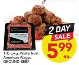 Pete's Fresh Market Winterfrost American Wagyu Ground Beef offer