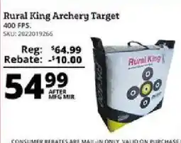 Rural King Rural King archery target offer